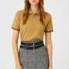 Short Skirt Double Belt Detailed Wide Pleated