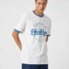 College T-Shirt Printed Crew Neck Short Sleeve